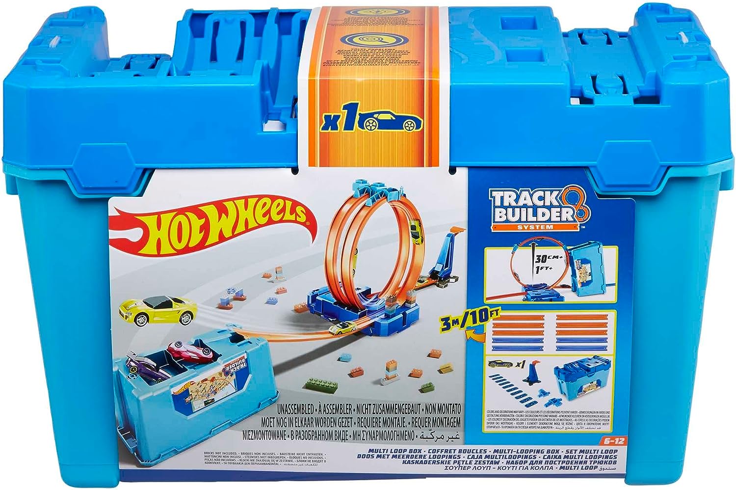 Hot Wheels Track Builder Multi Loop Box Ultimate Storage;