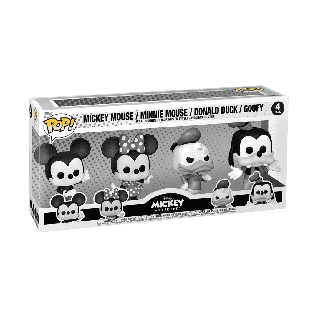 73787 PKG Disney MickeyandFriends B amp W POP 4PK GLAM 1 WEB