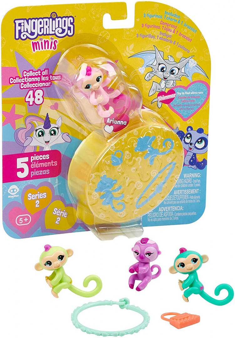 Fingerlings Minis 3 Pack Banana Blister Zappies