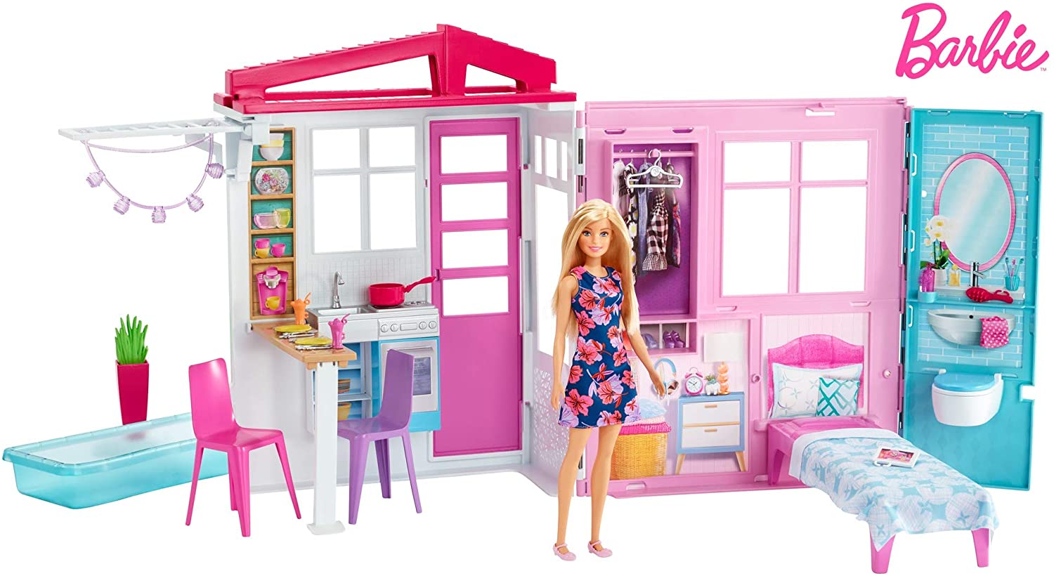 Barbie Portable House With Doll Zappies
